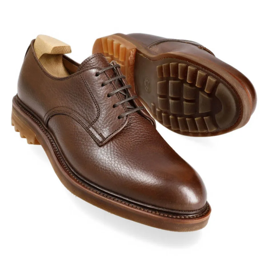 blucher_a_tige_lisse_marron_elbamat__carmina_1.webp Online Carmina BLUCHER A TIGE LISSE MARRON ELBAMAT | BROWN