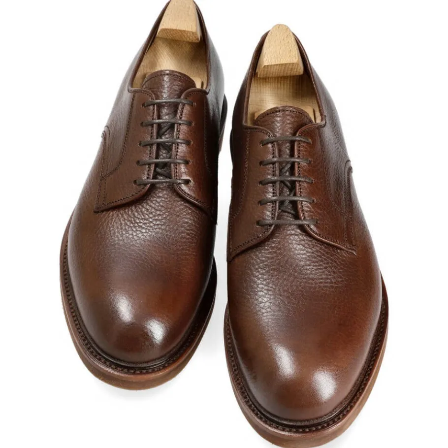 blucher_a_tige_lisse_marron_elbamat__carmina_3.webp Online Carmina BLUCHER A TIGE LISSE MARRON ELBAMAT | BROWN