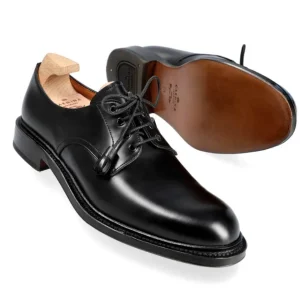 Shop Carmina BLUCHER FEMME PELLE LISSE ANTIQUE CALF NOIR | BLACK
