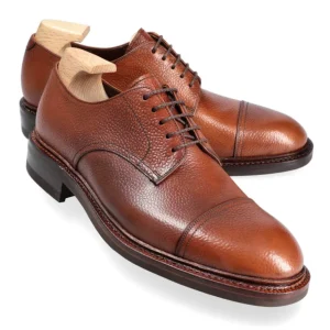 Outlet Carmina BLUCHER STRAIGHT TOE KARAGRAIN | CHESNUT