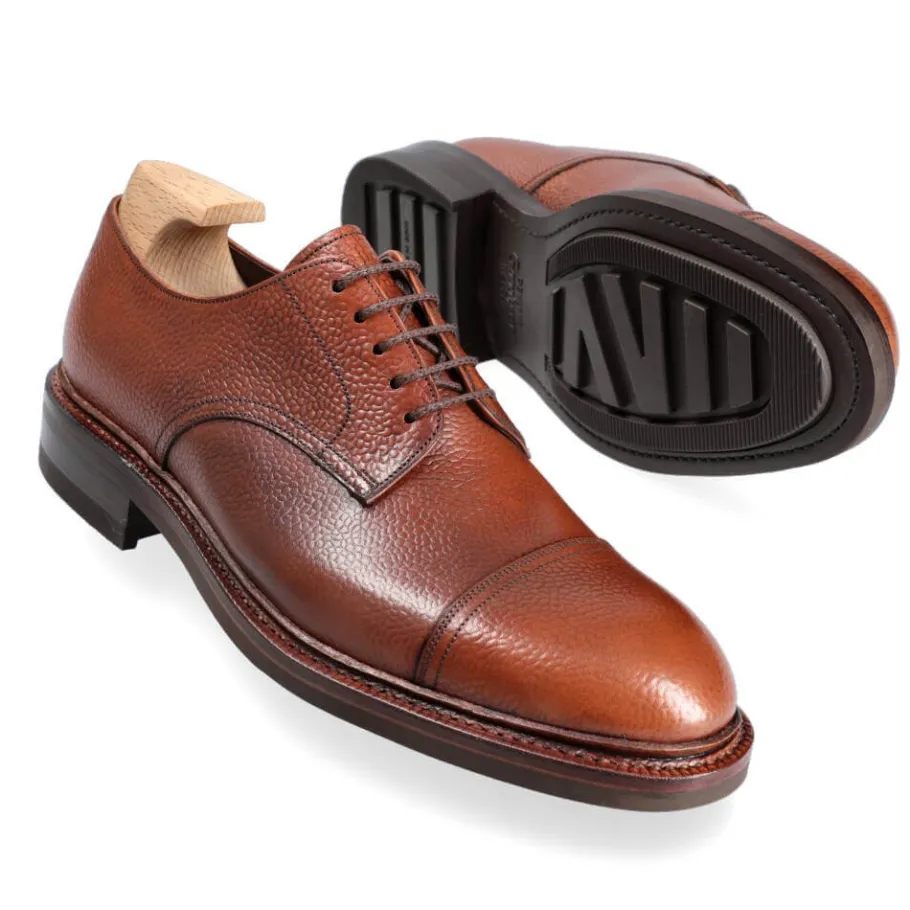blucher_straight_toe_chesnut_karagrain__carmina_1.webp Outlet Carmina BLUCHER STRAIGHT TOE KARAGRAIN | CHESNUT