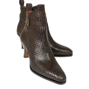 Sale Carmina BOOTS JODPHUR A TALONS FEMME TRESSE MARRON | BROWN