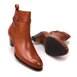 Best Carmina BOOTS JODPHUR A TALONS FEMME VITELLO CHÂTAIGNER | TANNED