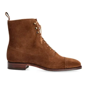 Shop Carmina BOTTES BALMORAL FEMME DAIM SNUFF |