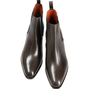 Sale Carmina BOTTES CHELSEA A TALONS FEMME VITELLO MARRON | BROWN