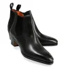 Store Carmina BOTTES CHELSEA A TALONS FEMME VITELLO NOIR | BLACK