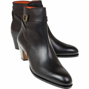 Online Carmina BOTTES CHELSEA A TALONS FEMME VITELLO NOIR | BLACK