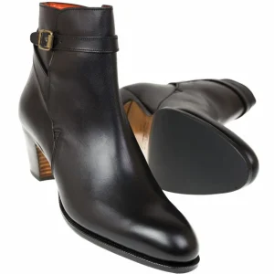 Online Carmina BOTTES CHELSEA A TALONS FEMME VITELLO NOIR | BLACK