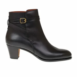 Online Carmina BOTTES CHELSEA A TALONS FEMME VITELLO NOIR | BLACK
