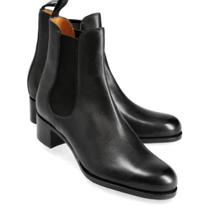 Hot Carmina BOTTES CHELSEA A TALONS RUSTICALF NOIR | BLACK