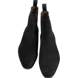Online Carmina BOTTES CHELSEA DAIM NOIR | BLACK