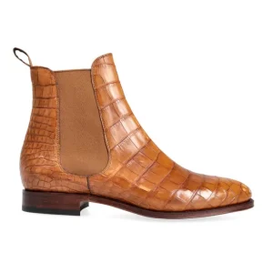 Outlet Carmina BOTTES CHELSEA FEMME ALLIGATOR CUIR | TANNED