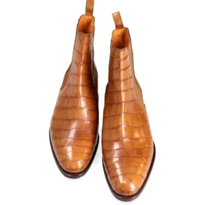 Outlet Carmina BOTTES CHELSEA FEMME ALLIGATOR CUIR | TANNED
