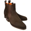 Cheap Carmina BOTTES CHELSEA FEMME DAIM MARRON | BROWN