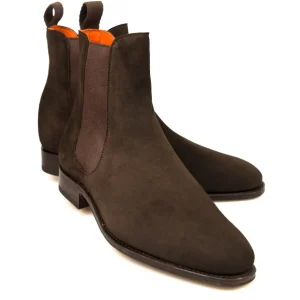 Cheap Carmina BOTTES CHELSEA FEMME DAIM MARRON | BROWN