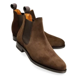 Best Sale Carmina BOTTES CHELSEA FEMME DAIM MARRON | BROWN