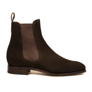 Cheap Carmina BOTTES CHELSEA FEMME DAIM MARRON | BROWN
