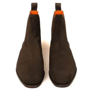 Cheap Carmina BOTTES CHELSEA FEMME DAIM MARRON | BROWN