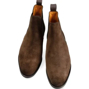 Best Sale Carmina BOTTES CHELSEA FEMME DAIM MARRON | BROWN