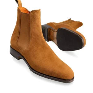 Best Sale Carmina BOTTES CHELSEA FEMME DAIM TABAC |