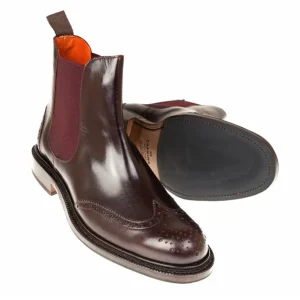 Flash Sale Carmina BOTTES CHELSEA FEMME HORSE BORDEAUX |