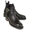 Hot Carmina BOTTES CHELSEA FEMME RUSTICALF NOIR | BLACK