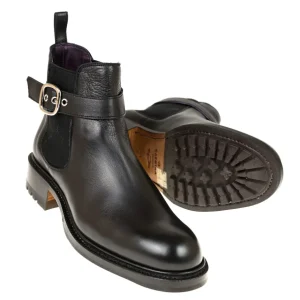 Hot Carmina BOTTES CHELSEA FEMME RUSTICALF NOIR | BLACK