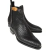 Shop Carmina BOTTES CHELSEA HOMME TRENZADO NEGRO | BLACK