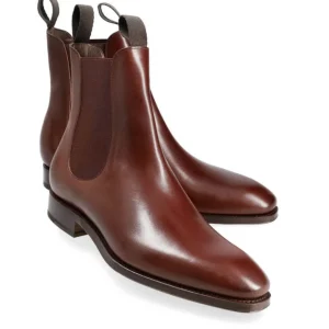 Best Carmina BOTTES CHELSEA HOMME VEGANO | BURGUNDY