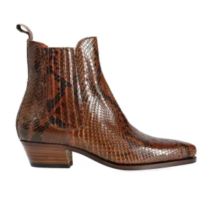 Sale Carmina BOTTES CHELSEA SERPENT/PYHTON FEMME PYHTON | HOTSAUCE