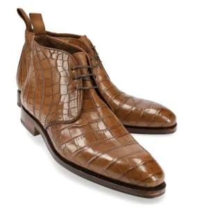 Fashion Carmina BOTTES CHUKKA ALLIGATOR CUIR | TANNED