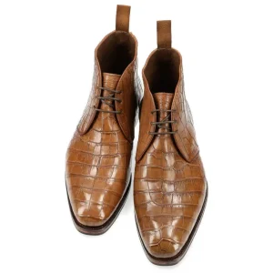 Fashion Carmina BOTTES CHUKKA ALLIGATOR CUIR | TANNED