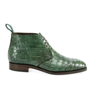 Flash Sale Carmina BOTTES CHUKKA ALLIGATOR VERT | GREEN