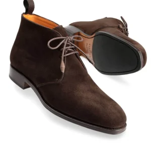 Discount Carmina BOTTES CHUKKA FEMME DAIM MARRON | BROWN
