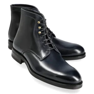 Cheap Carmina BOTTES DE TRAVAIL EN CORDOVAN MARIN | NAVY