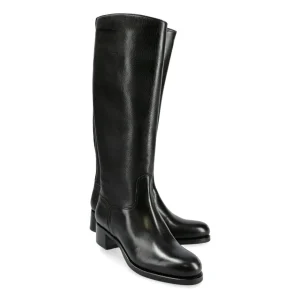 Hot Carmina BOTTES HAUTES FEMME RUSTICALF NOIR | BLACK