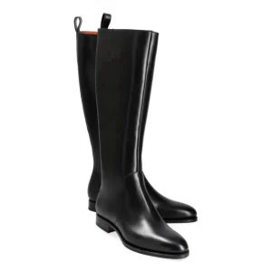 Best Carmina BOTTES HAUTES FEMME VITELLO NOIR | BLACK