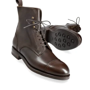 Store Carmina BOTTES HOMME A BOUT DROIT CUIR FUNCHAL MARRON | BROWN