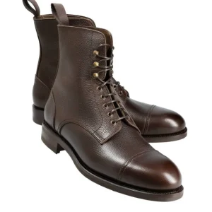 Cheap Carmina BOTTES HOMME A BOUT DROIT GRAIN MARRON | BROWN