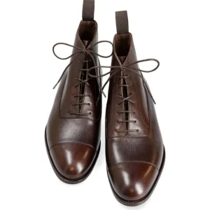 Outlet Carmina BOTTES HOMME A BOUT DROIT GRAIN MARRON | BROWN