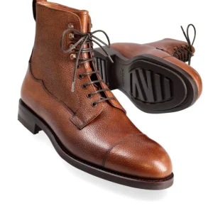 Cheap Carmina BOTTES HOMME A BOUT DROIT KARAGRAIN TAN | TANNED(CHESNUTFINISH)