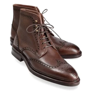 New Carmina BOTTES HOMME PELLE VEGA KARAGRAIN MARRON | BROWN