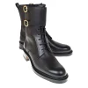 New Carmina BOTTES MILITAIRES FEMME RUSTICALF NOIR | BLACK