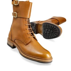 Outlet Carmina BOTTES MILITAIRES FEMME RUSTICALF TAN | TANNED