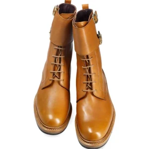 Outlet Carmina BOTTES MILITAIRES FEMME RUSTICALF TAN | TANNED