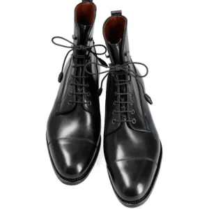 New Carmina BOTTES MILITAIRES FEMME VITELLO NOIR | BLACK