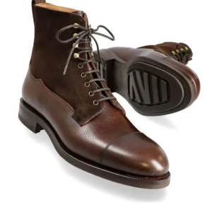 New Carmina BOTTES MILITAIRES KARAGRAIN DAIM BRAUN | BROWN