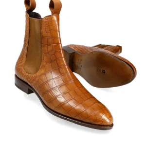 Online Carmina BOTTINES CHELSEA EN CUIR ALLIGATOR | TANNED