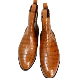 Online Carmina BOTTINES CHELSEA EN CUIR ALLIGATOR | TANNED
