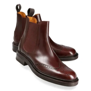 Discount Carmina BOTTINES CHELSEA FEMME BORDEAUX VARIK | BURGUNDY
